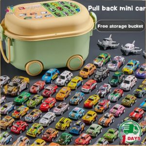 【24h】Mini Car Pull Back Mini Car Kereta Mini Kereta Kecil Tarik Jalan Small Toy Car Toy for Kids Toys Playing Kids