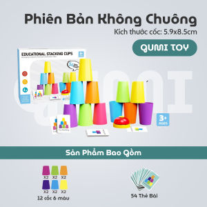 Đồ Chơi Xếp Cốc Tốc Độ Cho Bé - 54 Thẻ Thử Thách Luyện Tư Duy Phản Xạ Kỹ Năng Quan Sát Gumi Toy