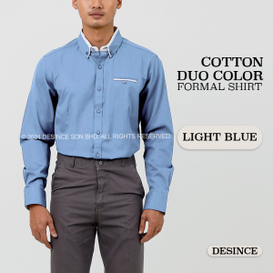 🇲🇾 DESINCE Men Business Shirt Office Formal Smart Long Sleeve Men Clothing Kemeja Suit MT 168