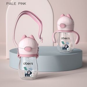 Oberni (Ready Stock) Baby Straw Cups Child Tritan Training Cup Sippy Cup Kids Sports Plastic Drinking Children Water Bottle No BPA Leakproof 300ML