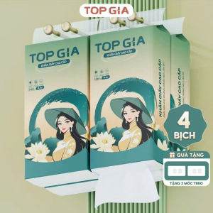 Khăn giấy Top Gia treo tường Sắc Việt siêu mềm mịn an toàn cho da bịch 1280 tơ`
