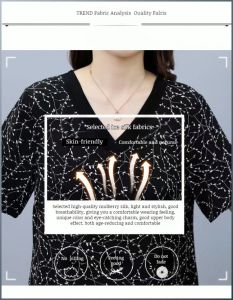 ชุดเดรสไซส์ใหญ่ผู้หญิง ระบายอากาศได้ดี การแต่งตัว กระโปรงลายดอกไม้ การออกแบบคอวีอย่างมีสไตล์ สัดส่วน