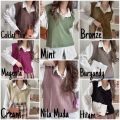 Vest Rompi Rajut Wanita Outer Knit Premium dan Murah V Neck - KANI VEST KNIT. 