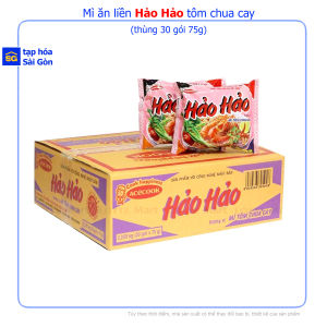 Thùng 30 gói mì Hảo Hảo tôm chua cay 75g