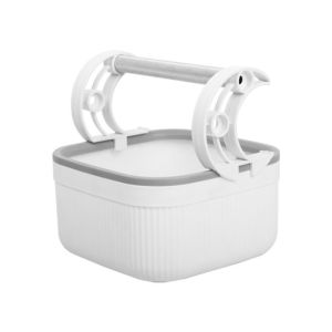 DEQIX Anti-slip  Playground Rest Shelf Detachable with Removable Box Tabletop Bird Platform Bird Supplies Plastic Bird Perch Stand For Parakeets