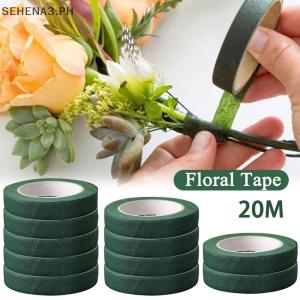 5Pcs Floriculture Tape Self-adhesive Bouquet Floral Stem Paper Tapes Stamen Wrapping Florist DIY Decorative Flower Wedding Supplies Waterproof Self Adhesive Green Bouquet Paper Tape