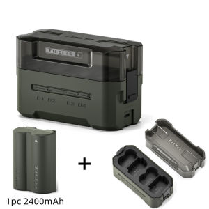 Tilta 2400mAh np-fz100 sạc pin máy ảnh trường hợp thiết lập 4 kênh NP-W235 / DMW-BLK22 / EN-EL15 / LP-E6 sạc pin máy ảnh bộ sạc cho Sony FX3 A6600 a6700 a7r4 A7C zve10 a7m4 ZV-E1