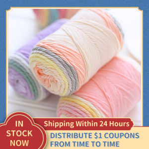 Yarns For Knitting And Crochet Rainbow Segment Dyed Yarn 5 Strand Wool DIY Handmade Knitted Baby Hat Scarf Sofa Yarn Wholesale2026