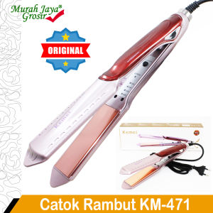 Catokan Rambut Kemei KM-471 Catok Pelurus Plat Slim Dengan Temperatur Control