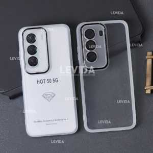 Soft Case Lens Metalic Transparan Infinix Hot 50 4G Infinix Hot 50 5G