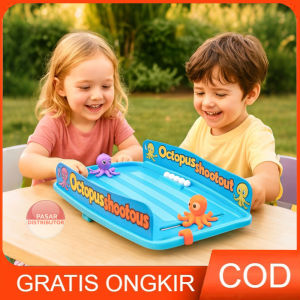 Mainan Anak 63004 OCTOPUS SHOOTOUT Mainan Octopus Shootout Game Adu Tembak Gurita Lucu Bisa 2 Pemain