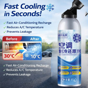 【Rapid cooling】Car AC Refrigerant Quick Freeze Efficiency Cooling Agent Rapid Cooling In Summer Fast Condensing Agent Vehicle AC System Maintenance