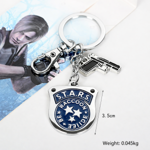 [WONDER-X] Resident Evil Keychain Pendant Keyring Gaming Biohazard Racoon City Umbrella Collection Gift