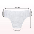 6 Pack Disposable Panties Unisex Non-Woven Disposable Underwear Portable One-Time-Use Undergarments Lightweight White Handy Paper Panties for Travel SPA Hotel Sauna Hospital. 