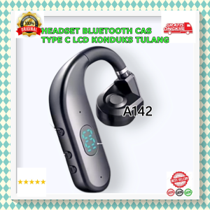 A142 HEADPHONE BLUETOOTH BISA KUPING KIRI KANAN SINGLE BLUETOT BLUTUT BLUETOOT WIRELESS WIRELES SPORT OLAHRAGA 5.3 TYPE C Konektivitasheadset Bluetoth game belajar musik Peredam Kebisingan Aktif audio Tahan Air earphone Vokalisme vokalisme dinamis komunik