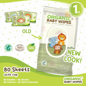 Organic Baby Wipes 80s with CAP Nature SINGLE