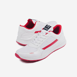 Naz Dorito Sepatu Sneakers Casual Sport Pria Running Putih Sintetis Mesh Tali