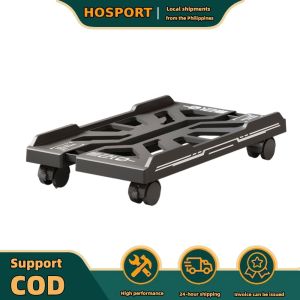 【HOSPORT】 Adjustable Mobile CPU Stand Under Desk Computer Tower Stand with Caster Wheels PC Floor Cart for Gamers and Students