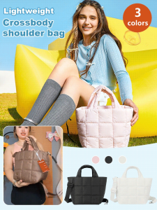Lightweight Versatile Quilted Crossbody Shoulder Bag for Spring Fashion Women with Adjustable Strap and Stylish Plaid Design/Lightweight adjustable strap quilted body womens wallet