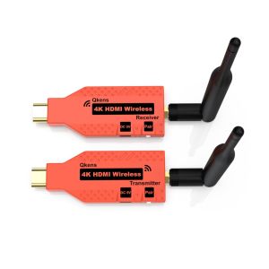 100m 4K Wireless Transmission HDMI Transmitter Receiver Cordless Display Adapter Video Meeting Share HDMI Extender for Camera Cable Box Laptop PC To TV Monitor Projector
