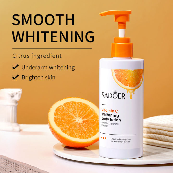 ROREC SADOER Vitamin C Whitening Body Lotion Fresh Orange Essence ...