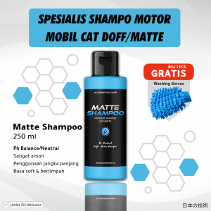 Shampo Motor Doff & Matte Shampoo 250 ml: Cara Mencuci Motor dengan Optimal
