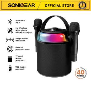 SonicGear IOX K800 Dual Mic Portable Karaoke Bluetooth 5.3 Speaker Echo Adjustable