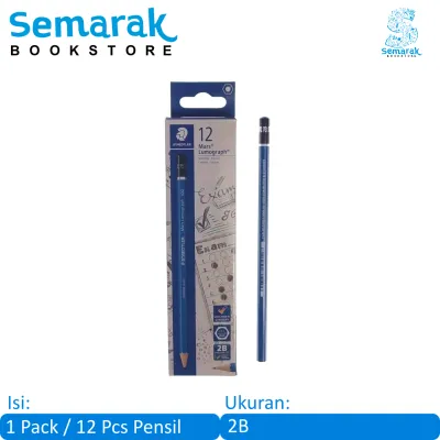 Staedtler Mars Lumograph Pensil 2B [1 Pack / 12 Pcs]