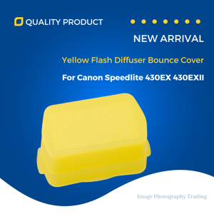 Yellow Flash Diffuser Bounce Cover For Canon Speedlite 430EX 430EXII