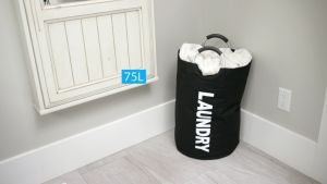 Laundry Bag / Gagang Aluminium Keranjang Baju Kotor / Keranjang Baju Cucian Kotor