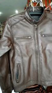 Jaket Kulit kambing selembut domba Model Sulam..(Garansi 100% uang kembali jika jaket bukan kulit ).(Yang tidak kebagian diskon DM aja ya)