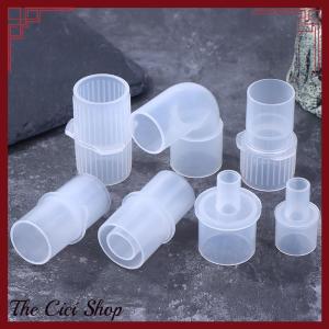 [The Cici Shop] 15mm To 22mm Anesthesia Breathing Circuit Corrugated System Straight Connector Veterinary Tool PP Material