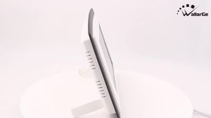 WallarGe 12.5 Inch Atomic Clock with Indoor Temperature and Humidity