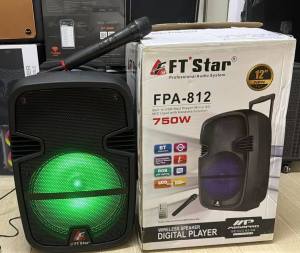 FT STAR FPA-812 12inch Speaker Digital Display Bluetooth Home Karaoke/Party Speaker 750W With Wireless Microphone