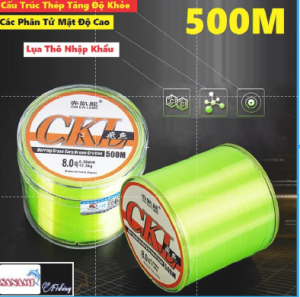 Cước Câu Cá Siêu Bền CKL Nhật Bản 500m vô cùng dẻo dai độ bền cao đủ 500m tải tốt chống cắt chìm nhanh DCR2 - SANAMI FISHING