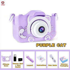 [SG Seller] HD Dual  Cartoon Kids Digital Camera Mini Portable Funny Toy Gift for Kids Birthday Present