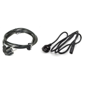 Cable Plug Kettle Computer Power Supply Adapter for Printer Photocopier Screen TV Treadmills 1M/1.5M/1.8M/3M Long