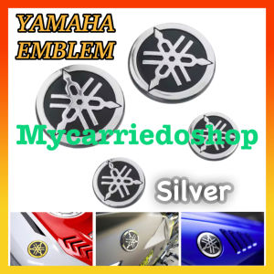 Yamaha Emblem Genuine Badge Logo Silver / Gold Set of 4 Big & Small