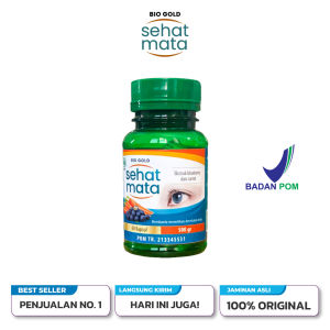 Kapsul Sehat Mata Bio Gold  Obat Herbal Untuk Minus Silinder Katarak Glukoma Ekstrak Bilberry  Halal BPOM