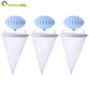 3Pcs Floating Hair Filtering Mesh Removal Hair Filter Cleaning Mesh Bag Floating Lint Mesh Bag for Washing Machine