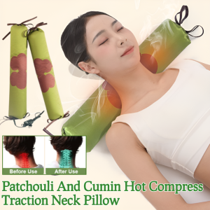 Wormwood Cervical Spine Pillow Chinese Herbal Neck Pillow Mugwort Physiotherapy Neck Pillow Hot Compresstraction Neck Waist Health Massage Pillow