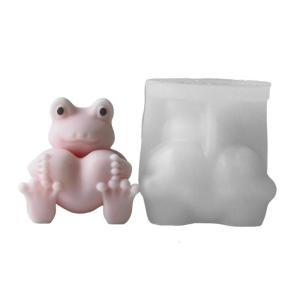 Easy to Clean Silicone Animal Mold for Making 3D Frogs Shape Ornament Perfect Present for Crafting Enthusiasts