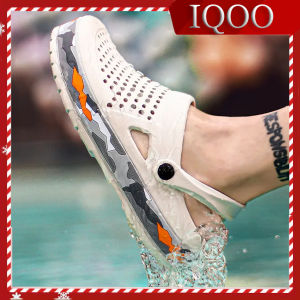 Non-Slip Beach Sandals for Men: Dual Purpose Hole Shoes & Summer Slippers