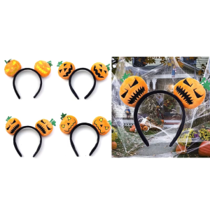 Halloween Vui bí ngô bờm tóc hạnh phúc đồ trang trí tiệc Halloween phim hoạt hình bí ngô Headband fortrick hoặc điều trị
