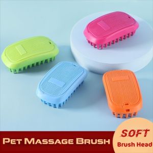 OUREAL Silicone Pet Bath Brush Flexible Design Soft Grooming Brush High Quality Hair Removal Pet Hair Care Comb for Dogs and Cats