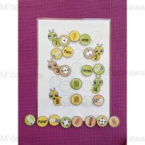 [ Number ] Laminated Quiet Book  |   Montessori Early Learning Busy Book for Kids
