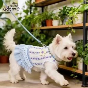 Ready stock 🇲 🇾 Spring Summer NewDress Bohemian Tassel Dress for Small Dogs Cats Teddy Bichon