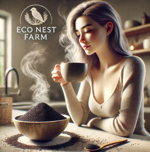 ECO Black Sesame Aroma White Coffee Your Perfect Blend of Health and Flavor!🌿