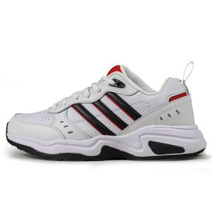 New retro-style sports running shoes White black and red color scheme Trendy All-Matching Outdoor sneakers ( Shoes made in putian )