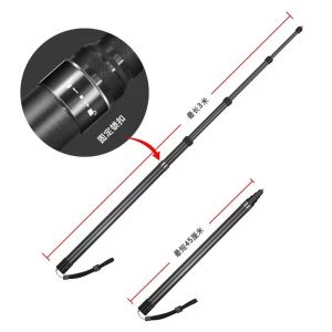 【 Fast Shipping 】360 X3 3M 1.2M Invisible Selfie Stick Metal Extension Rod Tripod For Insta360 ONE R/RS/X2 GoPro